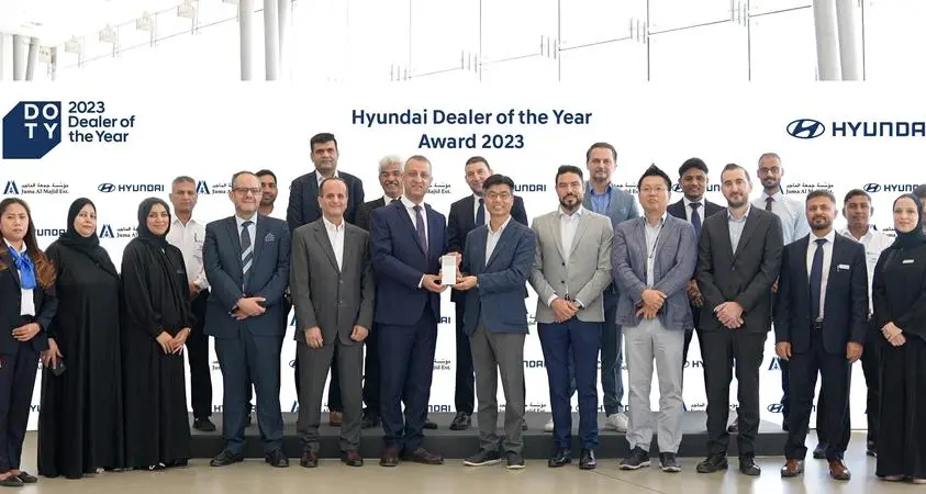 Juma Al Majid’s Sharjah branch receives the ’2023 Hyundai Dealer of the ‘Year’ Award