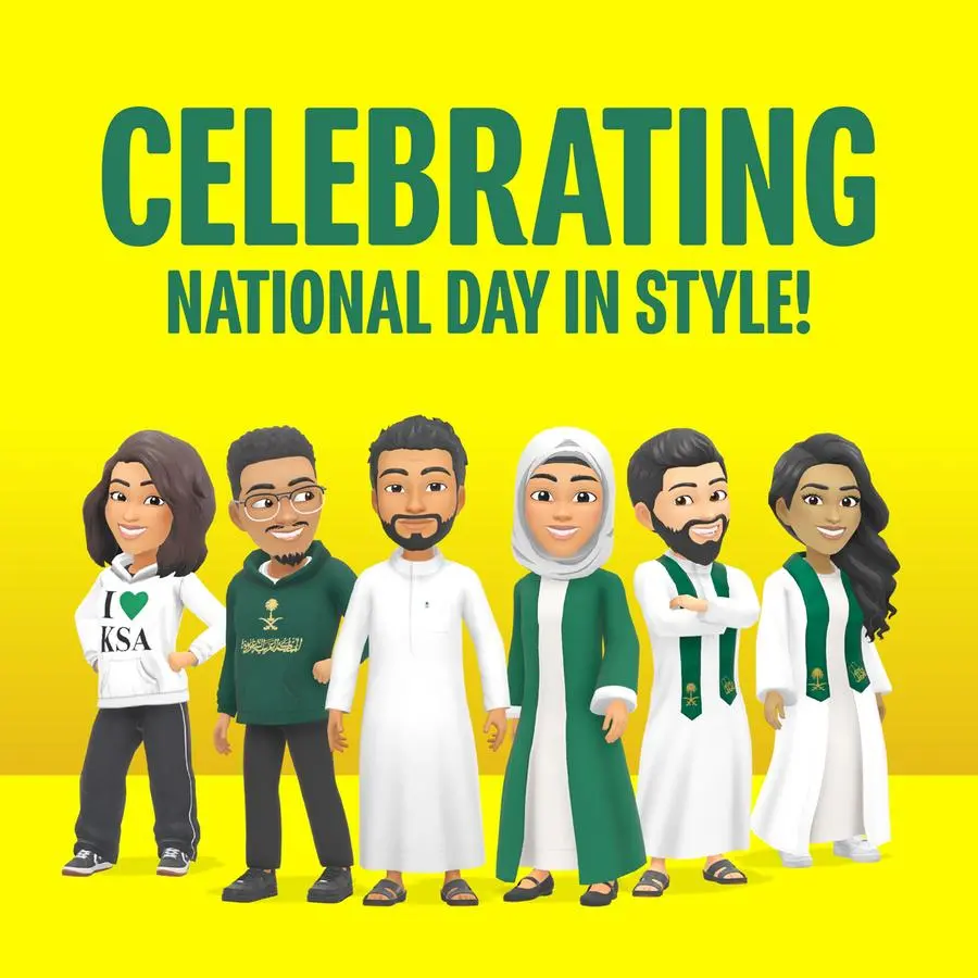 In commemoration of the Saudi National Day, Snapchat unveils first-ever local Bitmoji wardrobe in Saudi Arabia