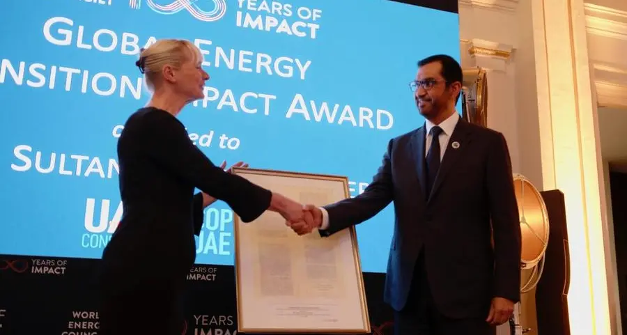 COP28 President receives inaugural ‘Global Energy Transition Impact Award’ from World Energy Council