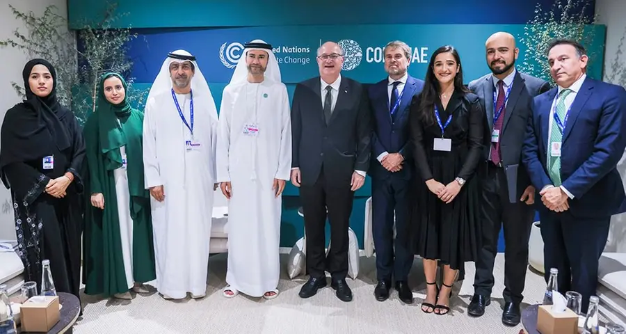 UAE Minister of State for Financial Affairs holds extensive bilateral meetings at COP28