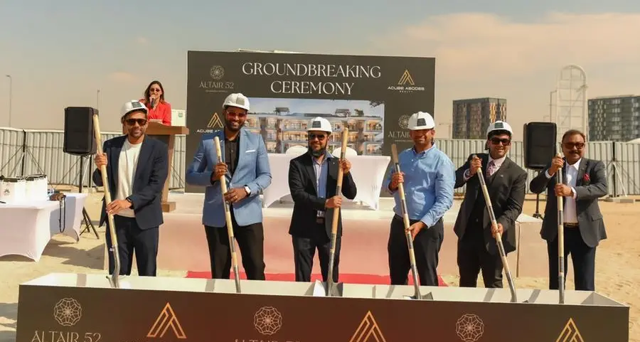 Acube Abodes Realty becomes one of the first developers to break ground in Dubai for Altair 52 project at Dubai South
