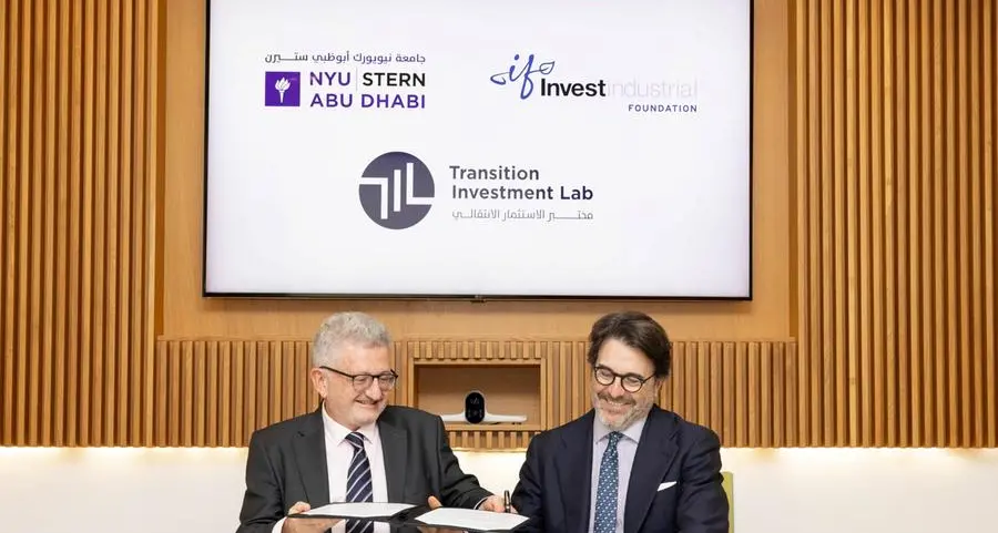 Transition Investment Lab at Stern at NYU Abu Dhabi welcomes investindustrial as a lead partner