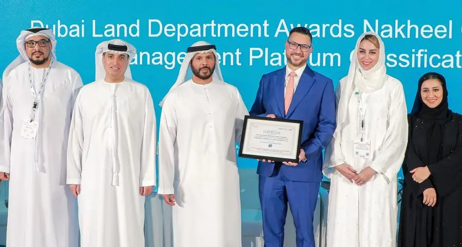 Nakheel becomes the first community management company worldwide to receive ‘Platinum’ rating from RERA