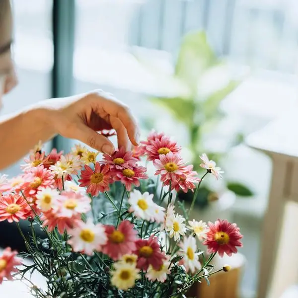 Look: Dubai's floral art exhibition breathes flowers to life on canvases