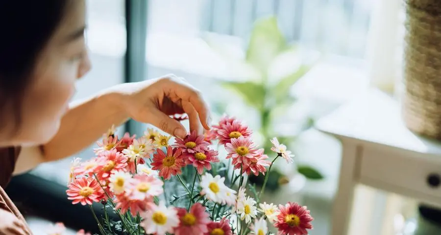 Look: Dubai's floral art exhibition breathes flowers to life on canvases