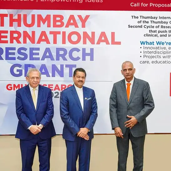 Thumbay International Research Grant Second Cycle 2025/26: Submission deadline extended to December 15, 2025