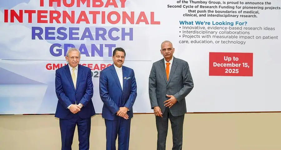 Thumbay International Research Grant Second Cycle 2025/26: Submission deadline extended to December 15, 2025