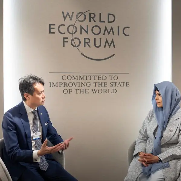 Latifa bint Mohammed meets WIPO Director-General Daren Tang at WEF 2025