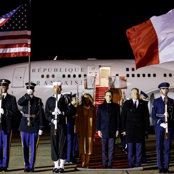 Macron kicks off US state visit, with trade dispute looming
