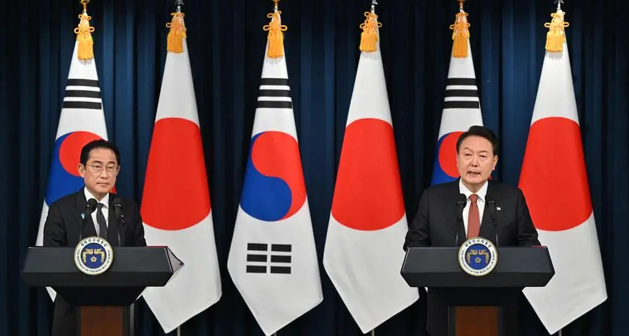 Tokyo and Seoul try to bury historical hatchet, hailing 'new future' for ties