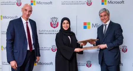 Abu Dhabi Smart Solutions & Services Authority signs MoU with Microsoft