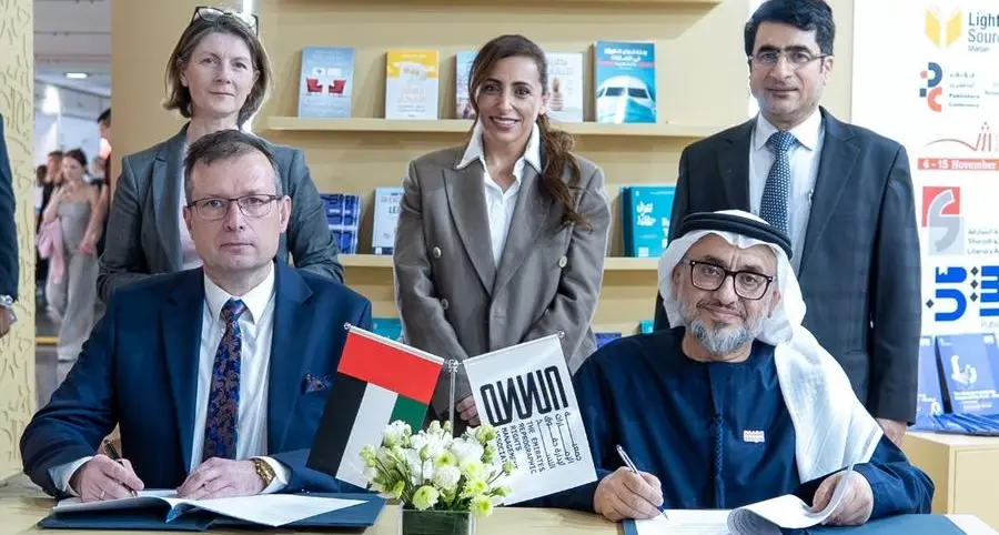 Bodour Al Qasimi witnesses the signing of a cooperation agreement between ERRA and KOPIPOL
