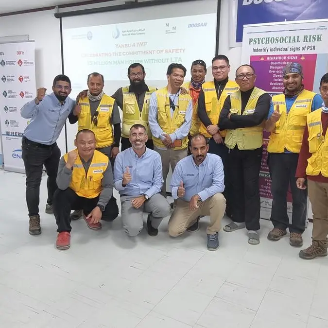 ENGIE achieves safety milestone of 15mln man-hours without lost-time accident at Yanbu 4