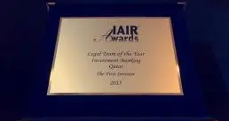 The First Investor recognized by the 2015 IAIR Awards