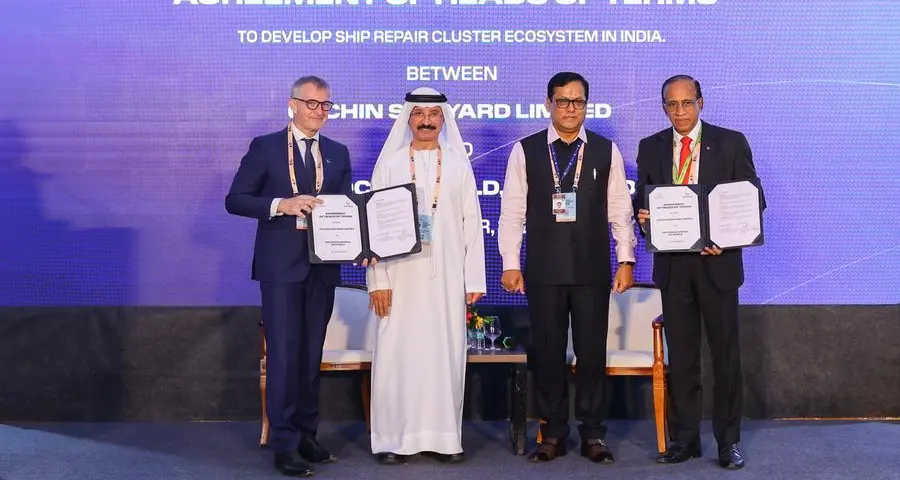 Drydocks World and Cochin Shipyard Limited enter agreement to enhance India’s first ship repair cluster in Kerala
