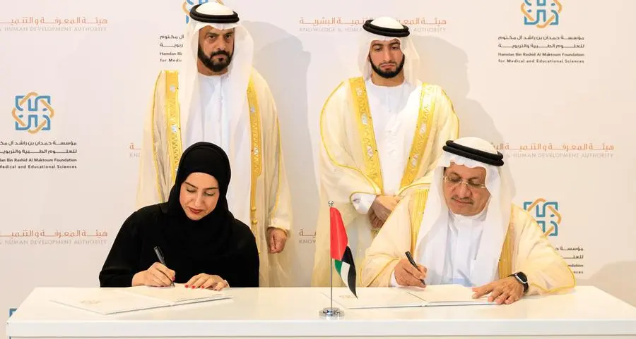 Hamdan Bin Rashid Al Maktoum Foundation and the Knowledge and Human Development Authority sign MoU