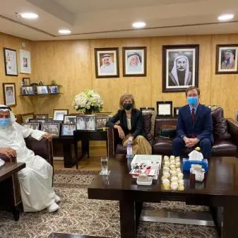 Mr. Faisal Al Mutawa receives French Ambassador to Kuwait, H.E. Mrs. Anne-Claire Legendre