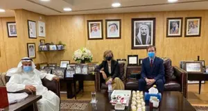 Mr. Faisal Al Mutawa receives French Ambassador to Kuwait, H.E. Mrs. Anne-Claire Legendre