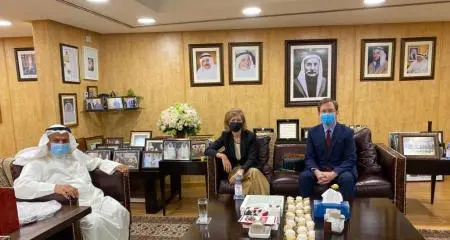 Mr. Faisal Al Mutawa receives French Ambassador to Kuwait, H.E. Mrs. Anne-Claire Legendre