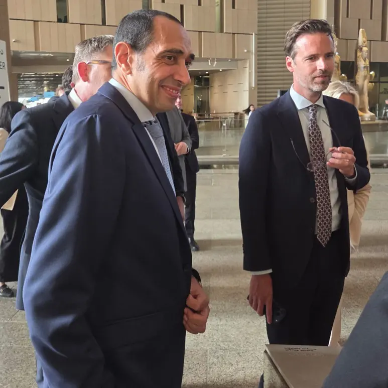 Dutch Minister of Trade and President of Signify Africa inspect company’s work at the Grand Egyptian Museum