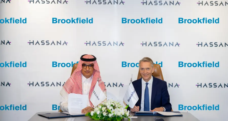 Hassana and Brookfield sign an MoU for regional private equity fund focused on opportunities in the Middle East