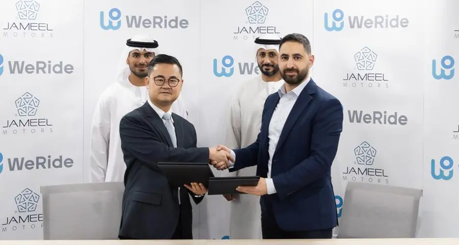 Jameel Motors and WeRide partner to advance Dubai’s commercial driverless Robotaxi rollout