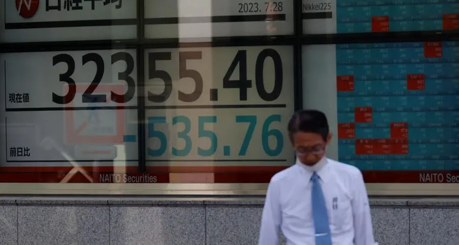 Japan's Nikkei falls on Fed rate hike prospects, China recovery concerns