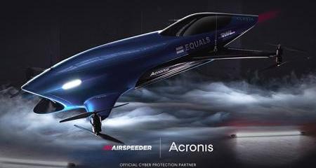 Etisalat hosts Acronis partner world's first electric flying racing car Airspeeder at GITEX Global