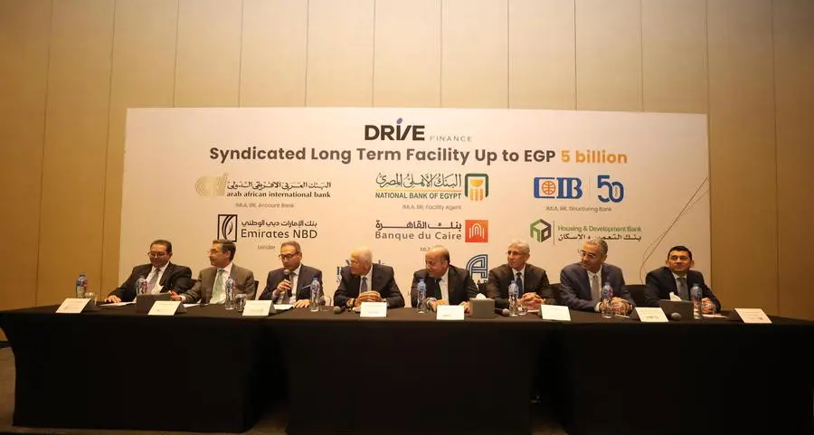 Drive Finance signs a syndicated credit facility agreement worth 5 Bln EGP to support the expansion of its consumer finance and factoring portfolios