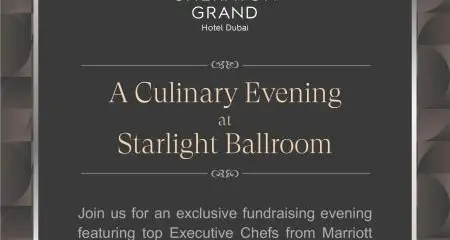 Sheraton Grand hotel, Dubai is proud to announce the 5th annual road to awareness culinary evening and auction event