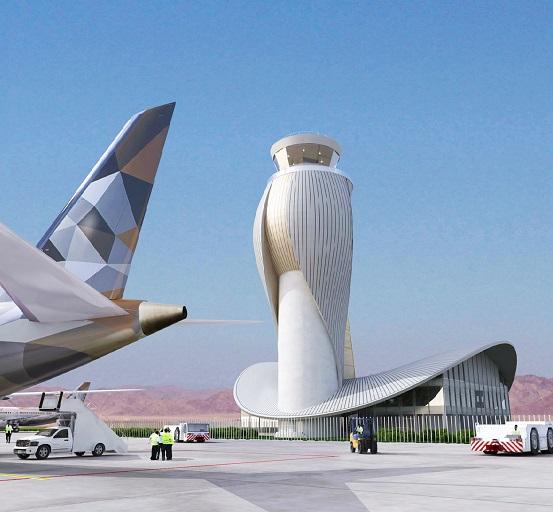Rendering of Fujairah International Airport's Air Traffic Control Tower