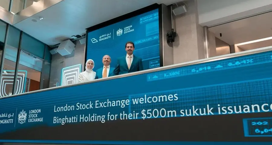 Binghatti Holding’s USD 500mln benchmark Sukuk begins trading on the London Stock Exchange