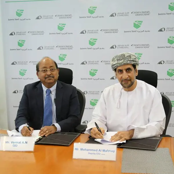 Oman and Etihad Rail Company and Al Jazeera Steel Product Co. sign an MoU for the transportation of raw materials