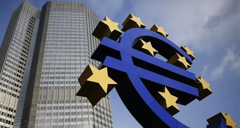 Euro zone banks set for worst day in two years, down 9.5%