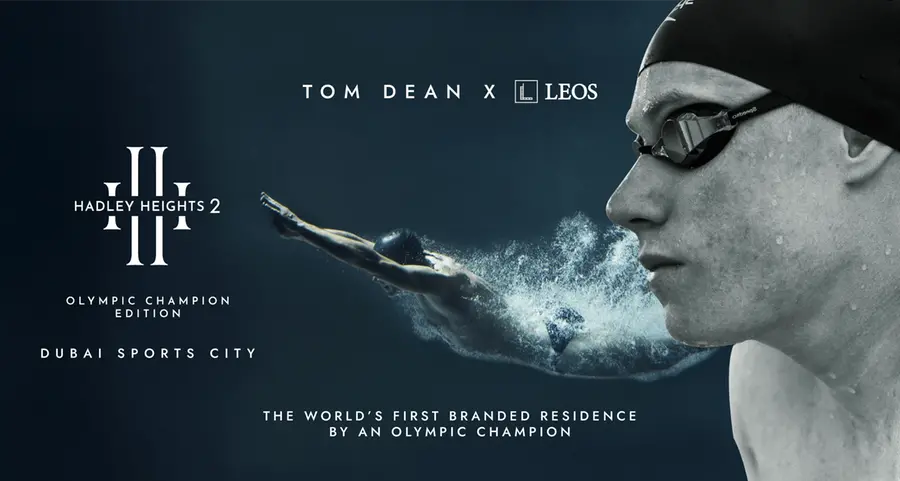 Dubai welcomes the world’s first olympic champion-branded residence by LEOS Developments in partnership with Tom Dean