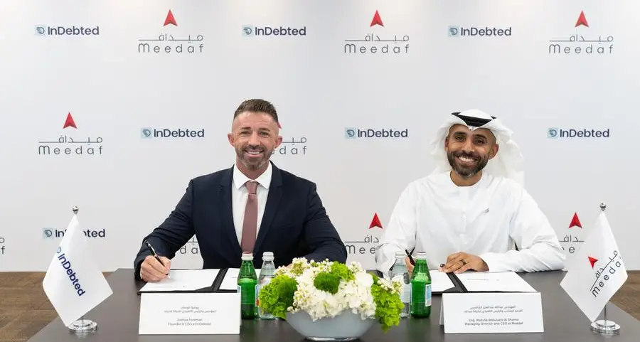 Meedaf and InDebted form strategic partnership to transform debt resolution in the UAE