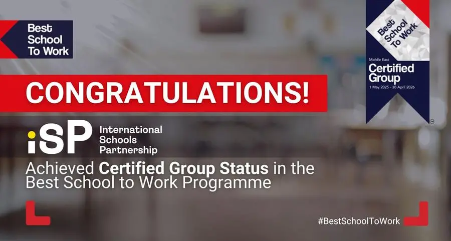 International Schools Partnership named among the Middle East’s best school groups for teacher wellbeing, working environment and culture