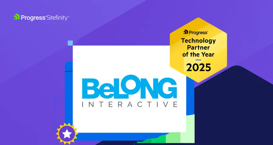 Belong Interactive named EMEA Technology Partner of the Year 2025 by Progress Sitefinity