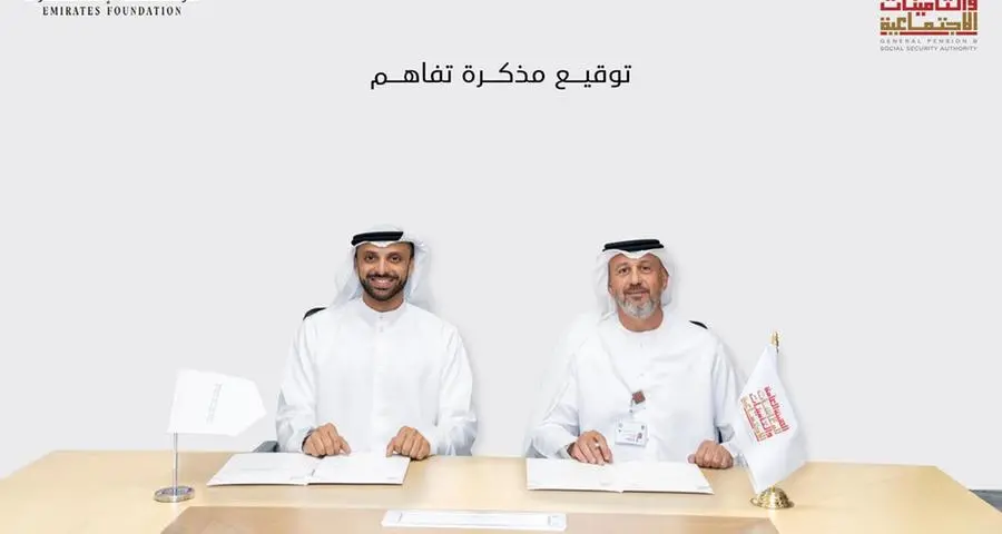 An MoU has been signed between the GPSSA and the Emirates Foundation