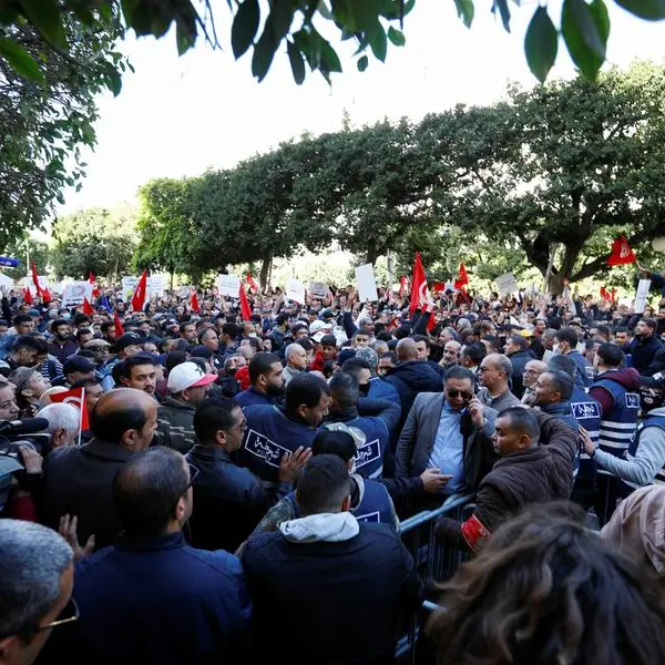 Thousands of Tunisians rally against president on revolution anniversary