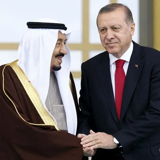 أردوغان يلتقي الملك سلمان وولي العهد في زيارته للسعودية