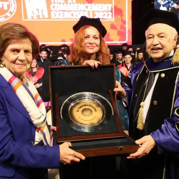 American University of Technology awards Honorary Doctorate of Humane Letters to Dr. Abu-Ghazaleh