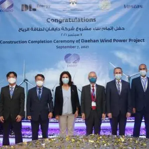 Daehan Wind Power Company inaugurates wind power project in Tafilah
