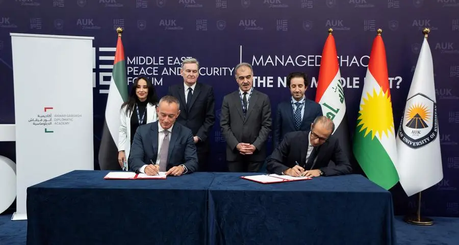 Anwar Gargash Diplomatic Academy signs MoU with Middle East Peace and Security Forum
