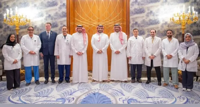 Royal reception for Saudi surgeons who performed the world 1st full robotic heart transplant