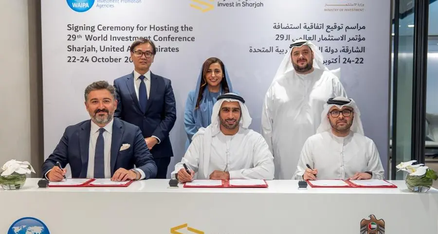 Sharjah to host 29th World Investment Conference in partnership with WAIPA and UAE Ministry of Investment
