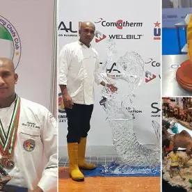 Gloria Hotel's Chef Samantha Kumara scoops 4 awards at Emirates Culinary Competition