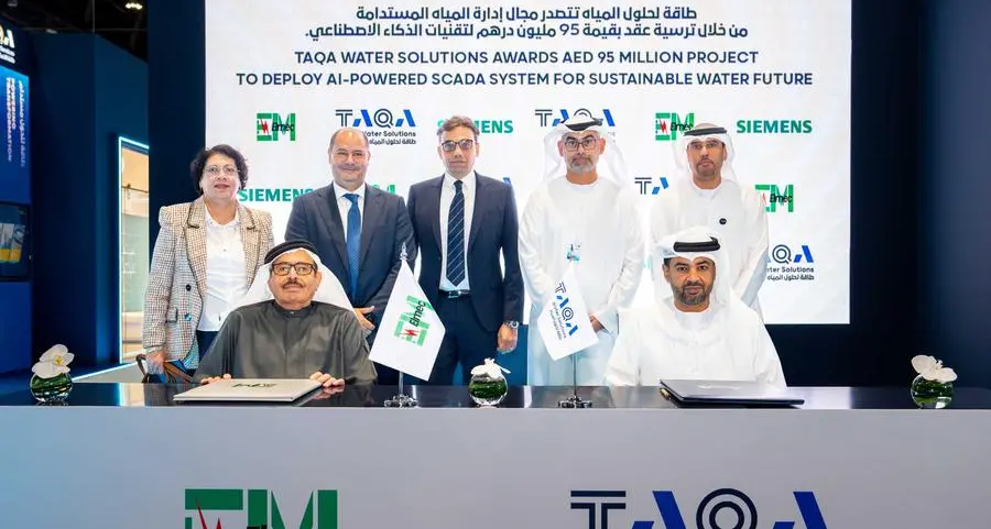 TAQA Water Solutions launches AED 95mln sustainable project to develop Supervisory Control and Data Acquisition system