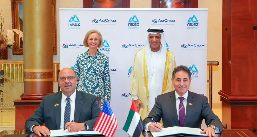 Saud bin Saqr witnesses signing of MoU between RAKEZ, AmCham Dubai