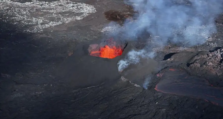 Iceland volcano still spewing lava, one month on